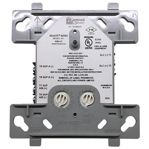 Gamewell FCI AMM-4F Addressable Monitor Module