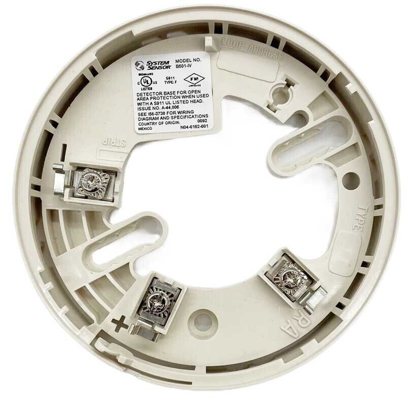 System sensor b501-iv base – Fire Alarm PARTS DEPOT