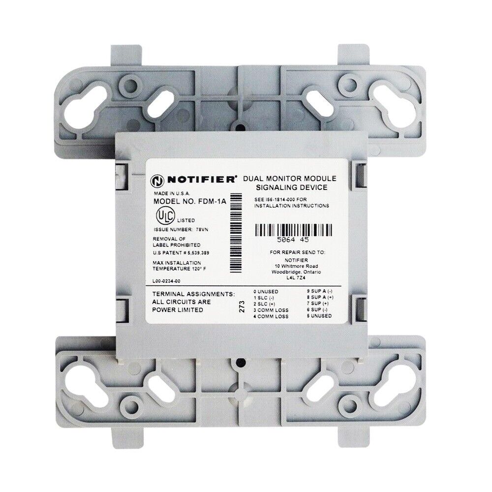 Notifier FDM-1A Intelligent Dual Monitor Module – Fire Alarm PARTS DEPOT